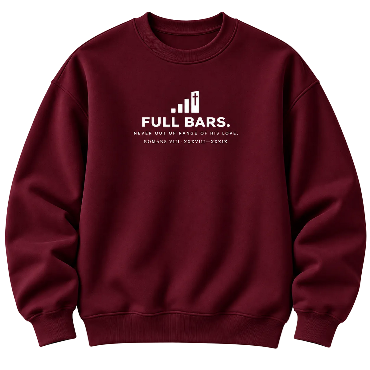 Full Bars. Kids Crewneck, Maroon