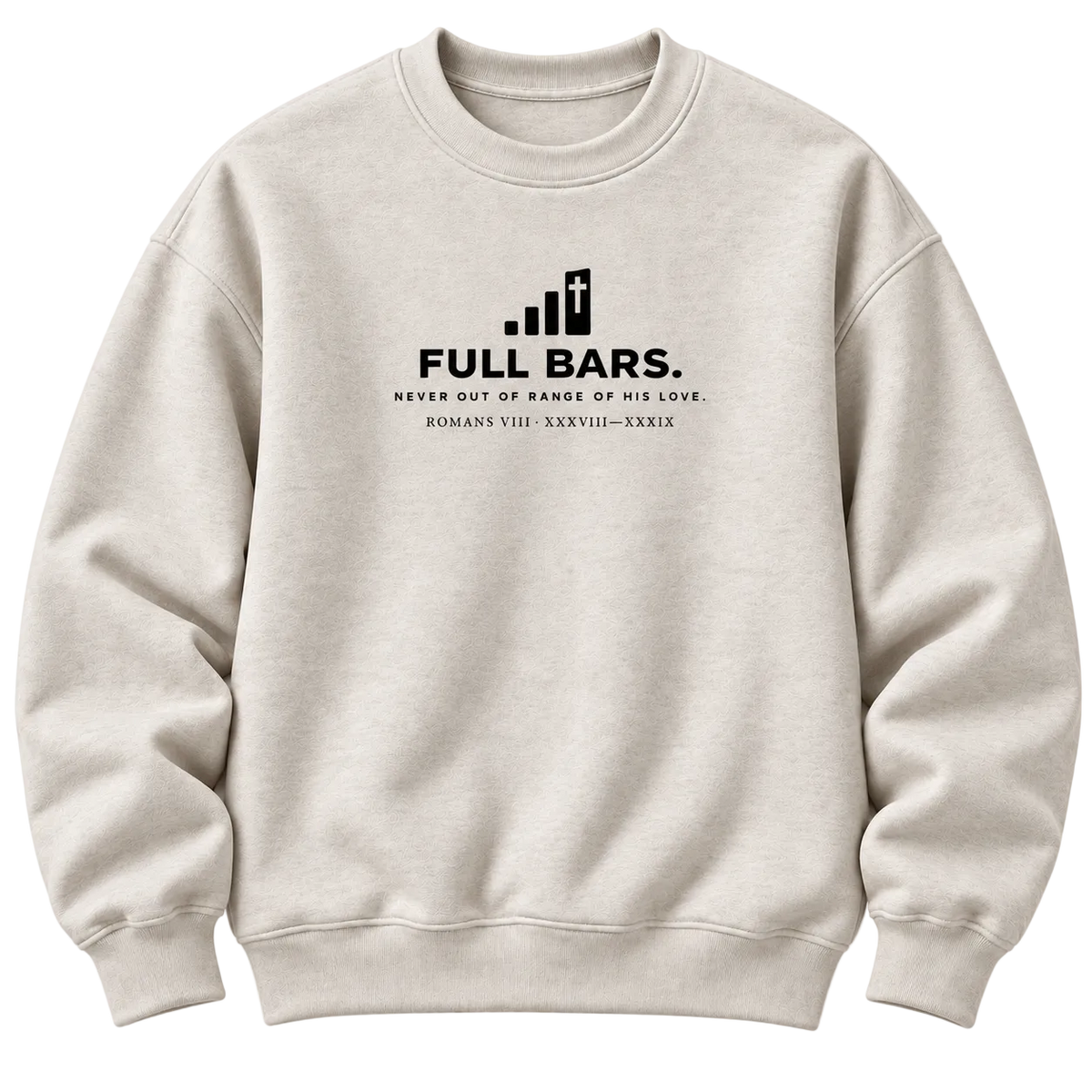Full Bars. Kids Crewneck, Natural Heather