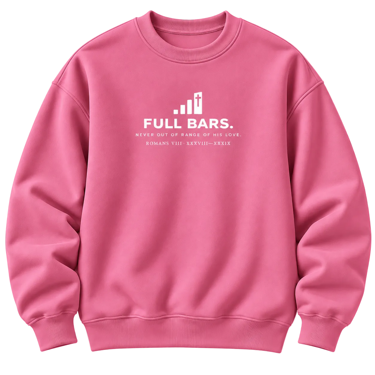 Full Bars. Kids Crewneck, Pink