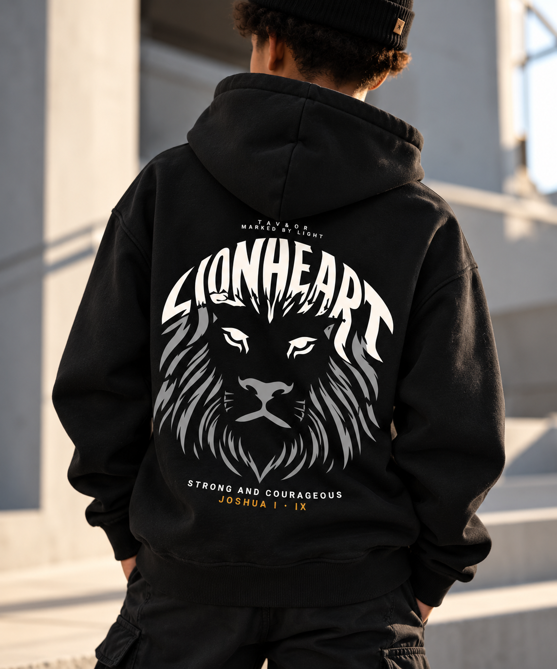 Lionheart Kids Hoodie, Black
