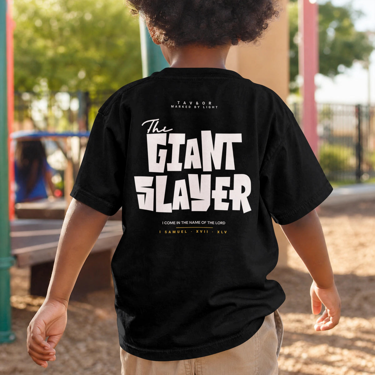 The Giant Slayer Kids Tee, Black, Pink, Navy, Forest Green